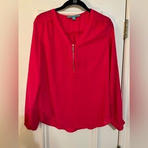 Hot pink long sleeve shirt